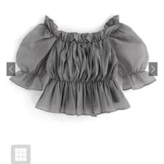 シアーギャザーショート丈ブラウス[tu541]