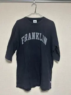 フランクリンマーシャル　Tシャツ　黒　Lサイズ　カレッジロゴ　フェードのサムネイル
