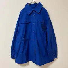 タグ付き未使用　PERSON'S パーソンズ　長袖シャツ　青　ブルー　M