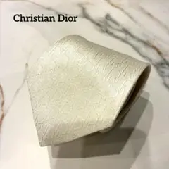 極美品✨クリスチャンディオール ネクタイトロッター ジャガード ホワイト 結婚式
