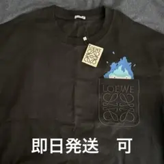 LOEWEロエベ「ハウルの動く城」 カルシファー炎の刺繍Tシャツ