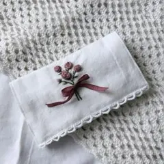 オーダー品 ピンク薔薇総柄 ラミネートポーチ - メルカリ