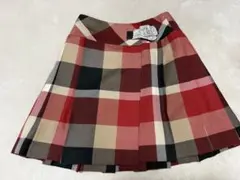 チェック柄プリーツミニスカート