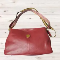 ATAO エルヴィ 2way ショルダーバッグ パイソンハンドル ワインレッドのサムネイル