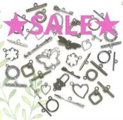 ☆SALE☆マンテル金具 20組まとめ売り☆ハンドメイド素材 アクセサリーパーツ
