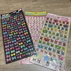 【値下げしました】 3枚セット　平成女児シール