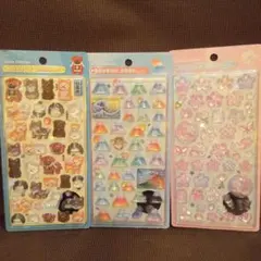 ボンボンドロップシール　正規品　和柄　さくら　富士山　日本犬