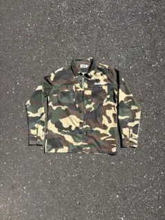 XLARGE カモフラ柄　ミリタリーシャツ