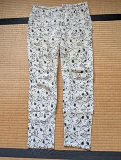 ジャックバニー ピーナッツ コラボ パンツ スヌーピー 総柄 レディース1