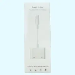 iPhone イヤホン 充電 2in1 変換 アダプタ イヤホン TypeC