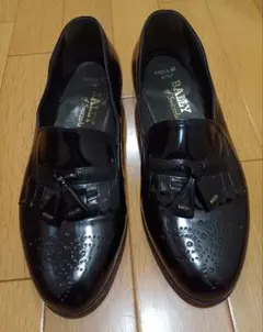 BALLY AMOLA 00 タッセルローファー ブラック　ヴィンテージ　8Fのサムネイル