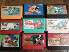 ジャンク　ファミコンソフト 9本セット 動作未チェック