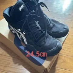 ASICS ボクシングシューズ ハイカット ブラック/ゴールド - メルカリ