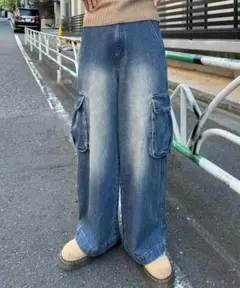 【見つけたらラッキー本日限定価格】チャオパニックティピー デニムカーゴパンツ