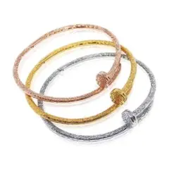 【新品】※残り僅か ハワイアンジュエリー 釘 nail ブレスレット ゴールド