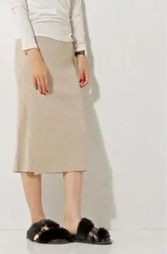 UNITEDARROWS UWBT ネップ リブニット タイトスカート