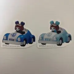TWICELOVELYS プルバックカーコレクション オリジナルステッカー 2点