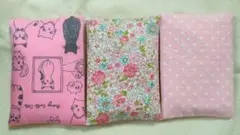 ミニポケットティッシュケース　子供用★猫柄・花柄・水玉模様