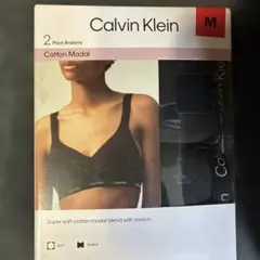 新品箱無しCalvin KleinCottonModal2枚組BraletteMのサムネイル