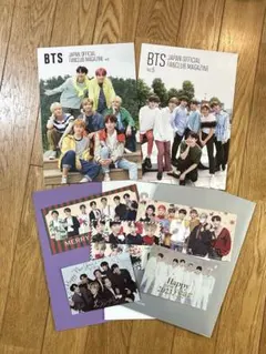 BTS 日本公式ファンクラブ 会報 5冊 クリスマスカード 5枚