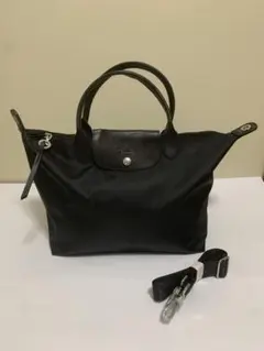 LONGCHAMPロンシャンル　プリアージュブラックトートバッグL