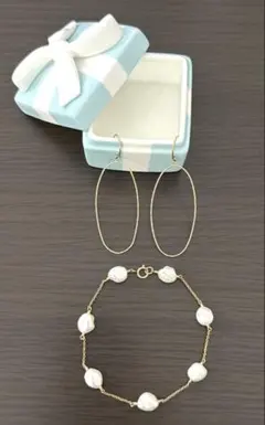 k14gf シンデレラアクアマリン　パール　天然石　ピアス　3点セット k14gf シンデレラアクアマリン パール 天然石 ピアス 3点セット - メルカリ