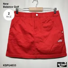 タグ付 New Balance Golf ゴルフウェア 台形スカート ロゴ 2
