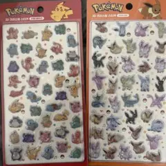 韓国限定　ポケモン ドロップシール 3D クリスタル　　正規品