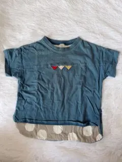 コットン Tシャツ 100cm 青