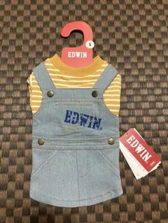 【新品】EDWIN 犬服 デニムオーバーオール風 Sサイズ