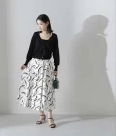 NATURAL BEAUTY BASIC フレアロングスカート