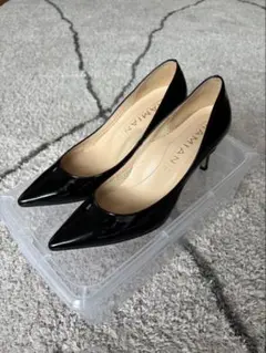 【美品】エナメルヒールパンプスのサムネイル
