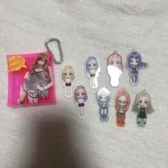 ちゃんみな着せ替えガチャアクキー、キーホルダーセット　台、チェーンも付属しますのサムネイル