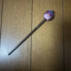 花柄ピンク系金属製かんざし