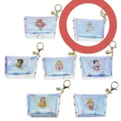 ディズニープリンセス シークレット オーロラポーチ キーチェーン シンデレラ