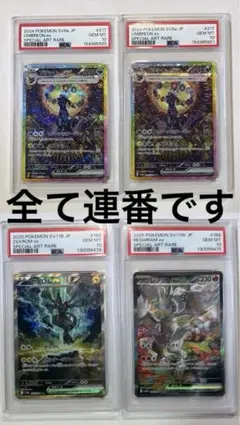 PSA10 ゼクロムex レシラムex ブラッキー　SAR 2連番　即日発送