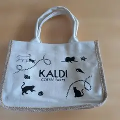 KALDI COFFEE FARM 猫柄 トートバッグ ハンドバッグ