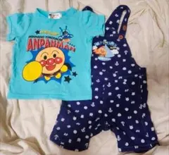 アンパンマン Tシャツとオーバーオール セット