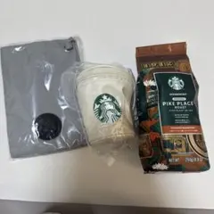 スターバックス2026福袋　 ポーチ　カップケース　コーヒー豆　3点