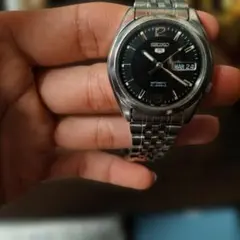 SEIKO 自動巻き時計 ブラックダイヤル