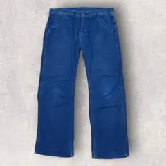 希少 BLUE PORT ダック ワーク パンツ W30 アメカジ 古着 ブルー