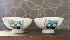 11ぴきのねこ　お茶碗　２個セット　エンゼル陶器　美濃焼　子ども用　馬場のぼる