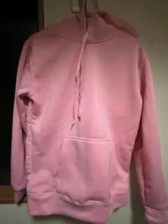 フード付きカジュアルパーカー（ピンク・ネイビー）