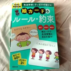 【未使用、美品】PriPri発達支援 絵カード6 ルール・約束