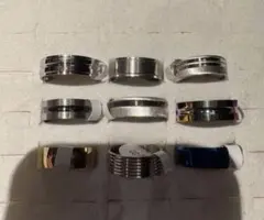 【新品・送料無料】メンズリング9点まとめ売りセットA