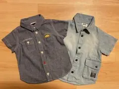 ブリーズ 半袖デニムシャツ2枚セット90