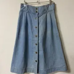 フロントボタン　on the couch デニムスカート