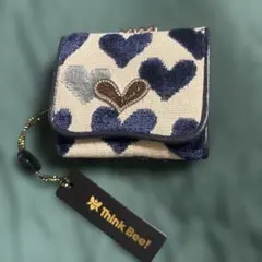 こむぎ様プライスダウン❤️Think Bee! ❤️がま口折り財布 アニマルハートのサムネイル