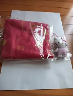 HALLO KITTYブランケット＆マスコットのセット