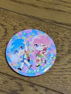 すとぷり　ころん&さとみ缶バッチ